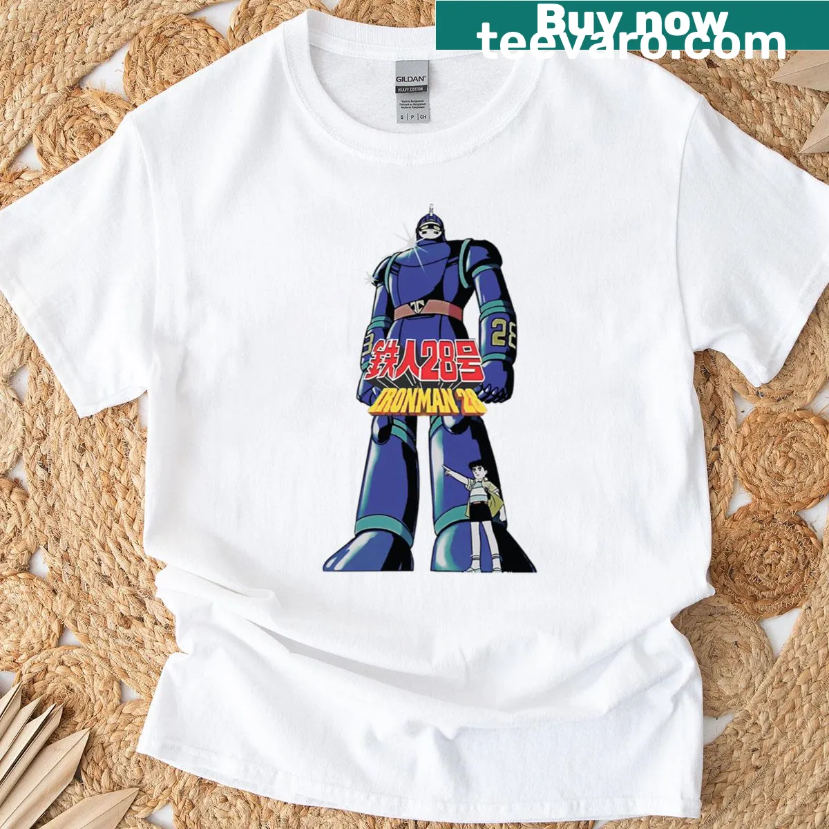 Illustration of Ironman 28 from Tetsujin 28-go — on a men's t-shirt