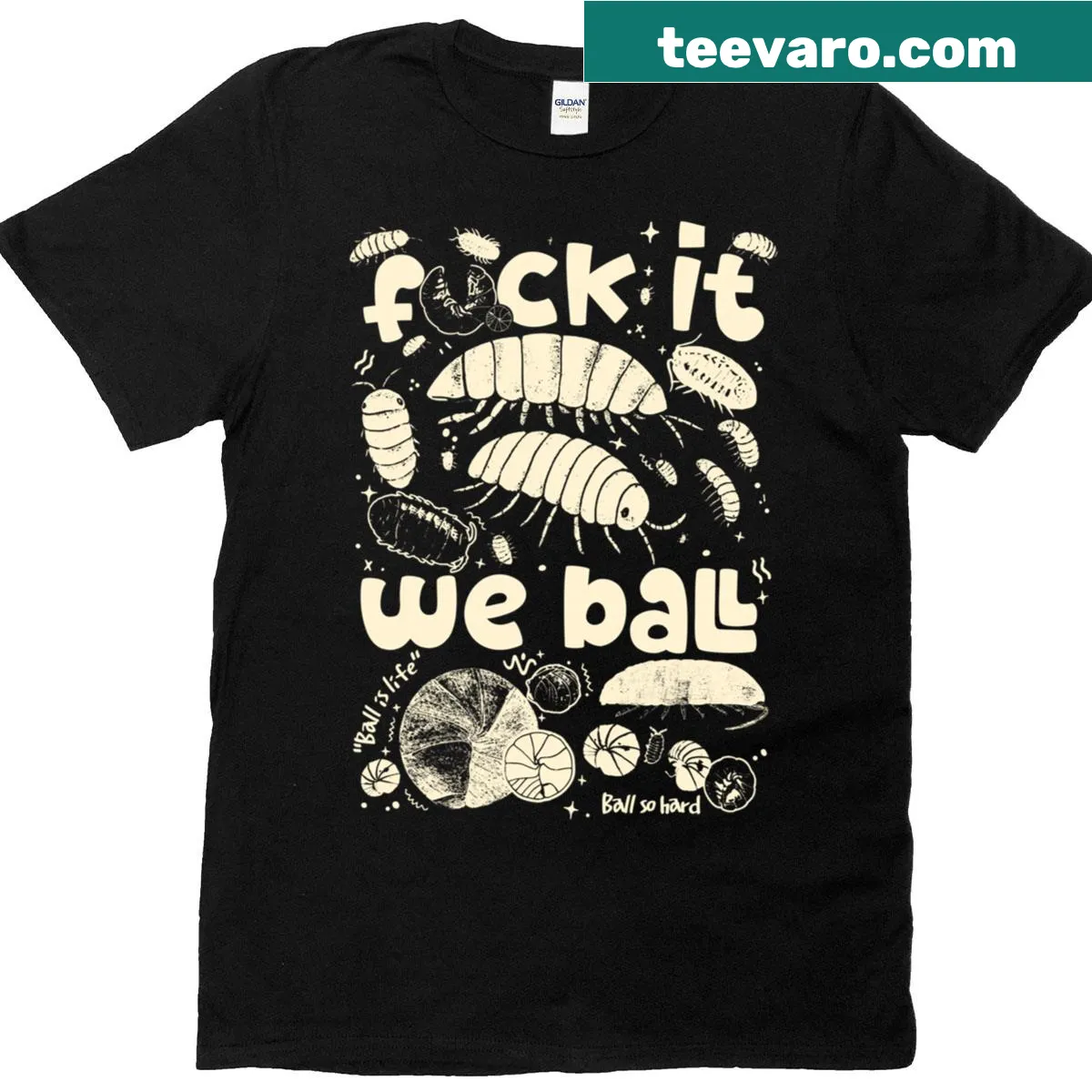 Funny insect-themed t-shirt for isopod enthusiasts — on a men's t-shirt