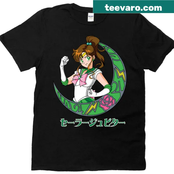 T-shirt featuring a graphic of Jupiter Hero emphasizing strength.