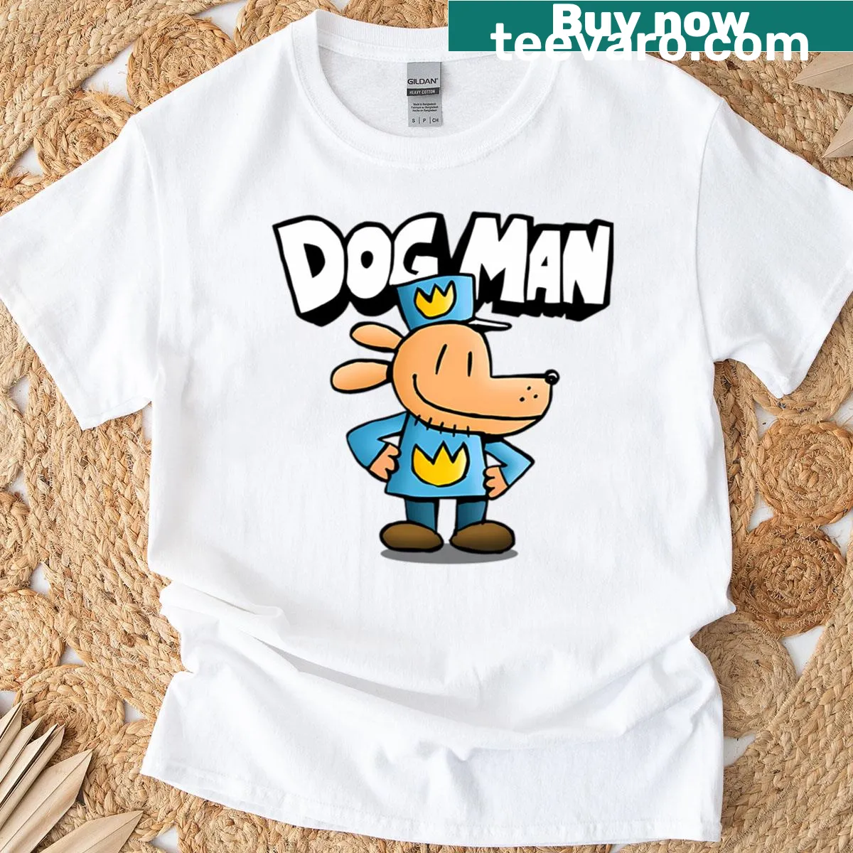 Funny cartoon design of kids on an adventure — on a men's t-shirt