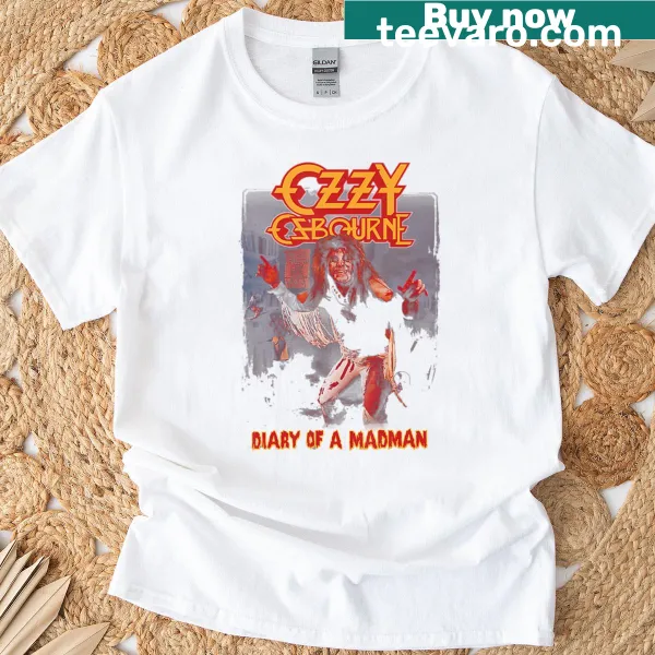 Ozzy Osbourne Diary Of A Madman text T-shirt