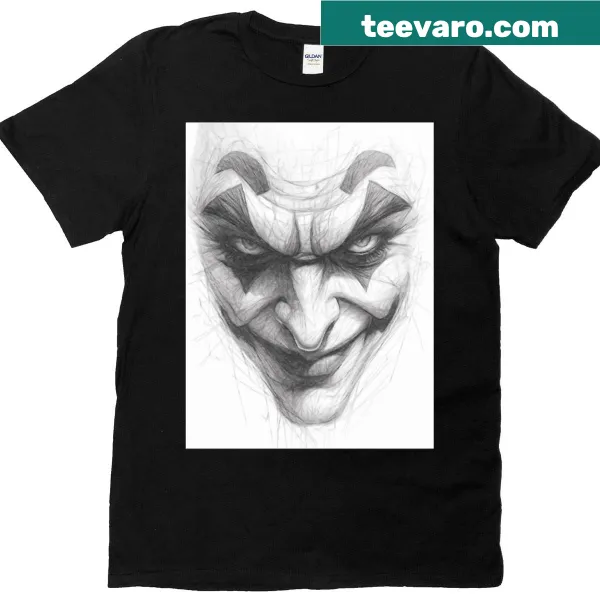 Minimalist pencil sketch graphic T-shirt