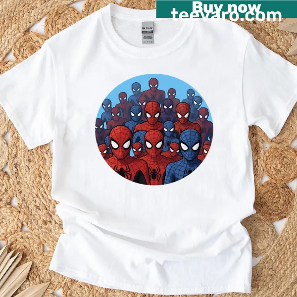 Pixel art Spider-Man design celebrating the multiverse