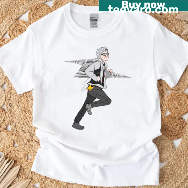 Dynamic flash-themed superhero graphic on T-shirt.
