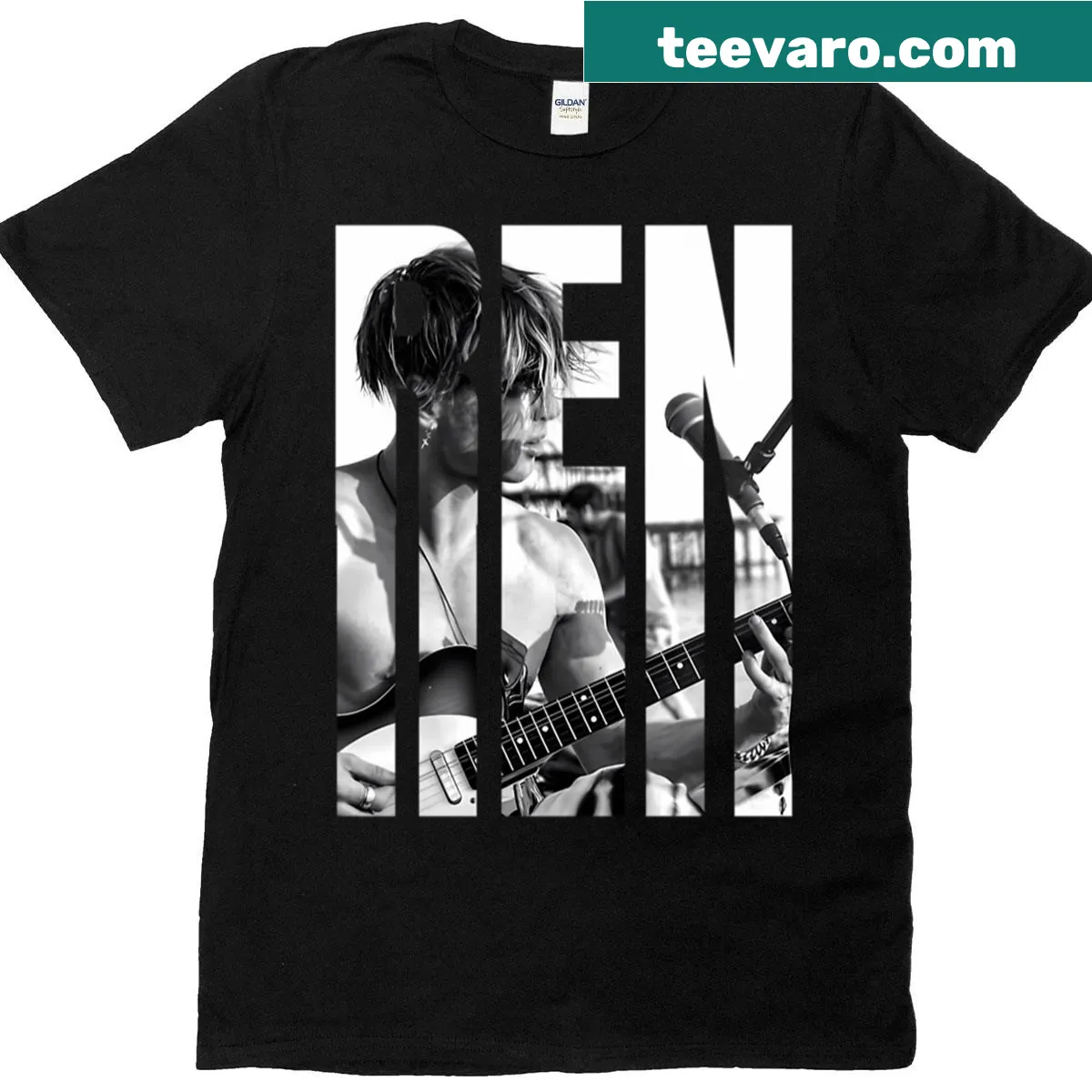 Stylish typography featuring Ren's lyrics on a music-themed t-shirt — on a men's t-shirt