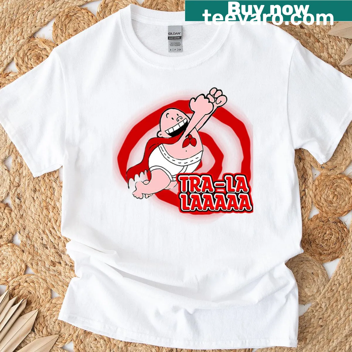 Cartoon superhero t-shirt featuring retro comic strip panels — on a men's t-shirt