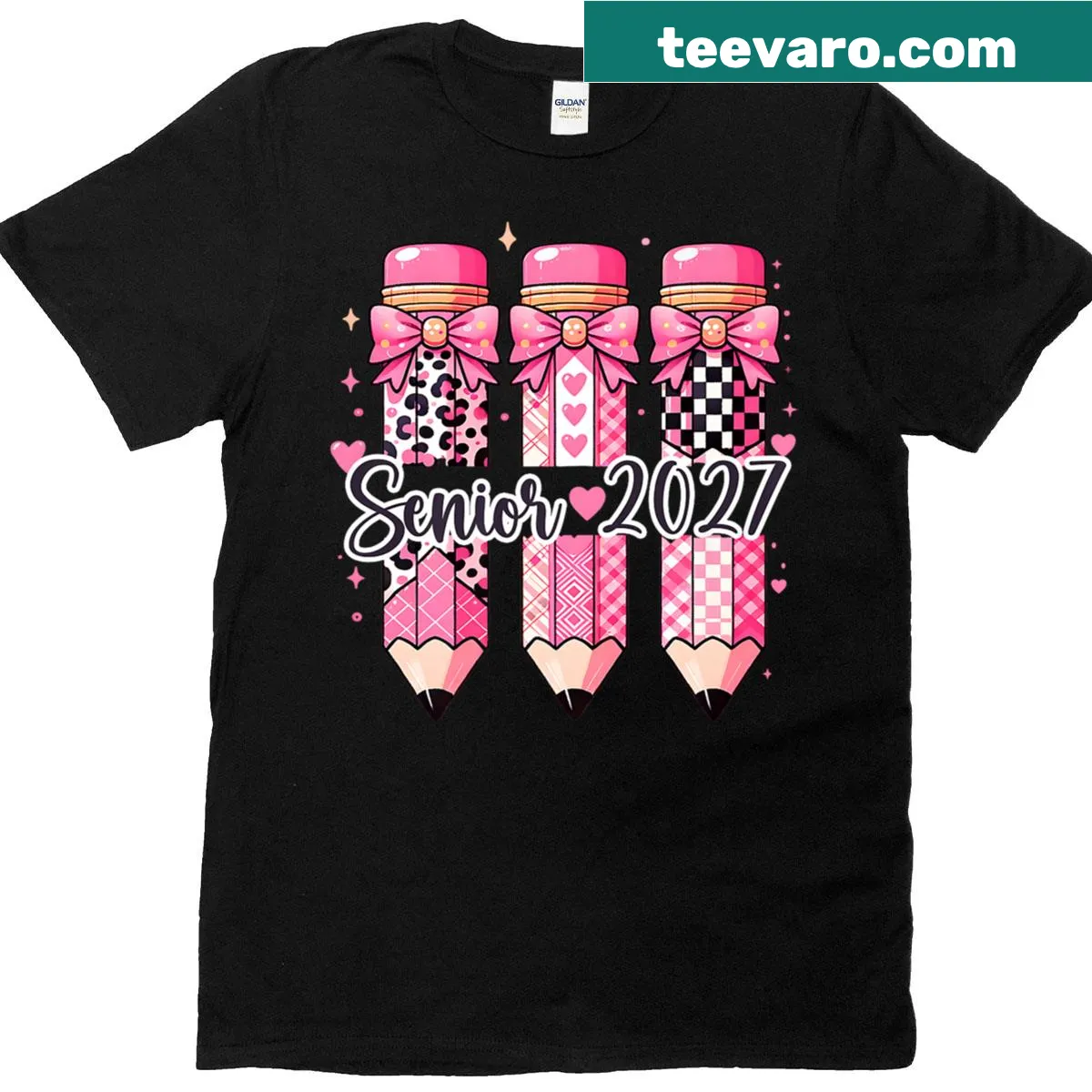 Graduation T-shirt for the Senior Class of 2027 — on a men's t-shirt