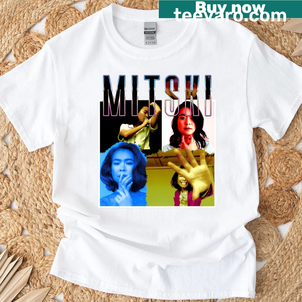 Retro T-shirt inspired by 80s music tours. — on a men's t-shirt