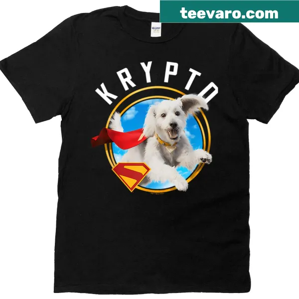 Super Man 2025 movie T-shirt featuring Krypto in flight