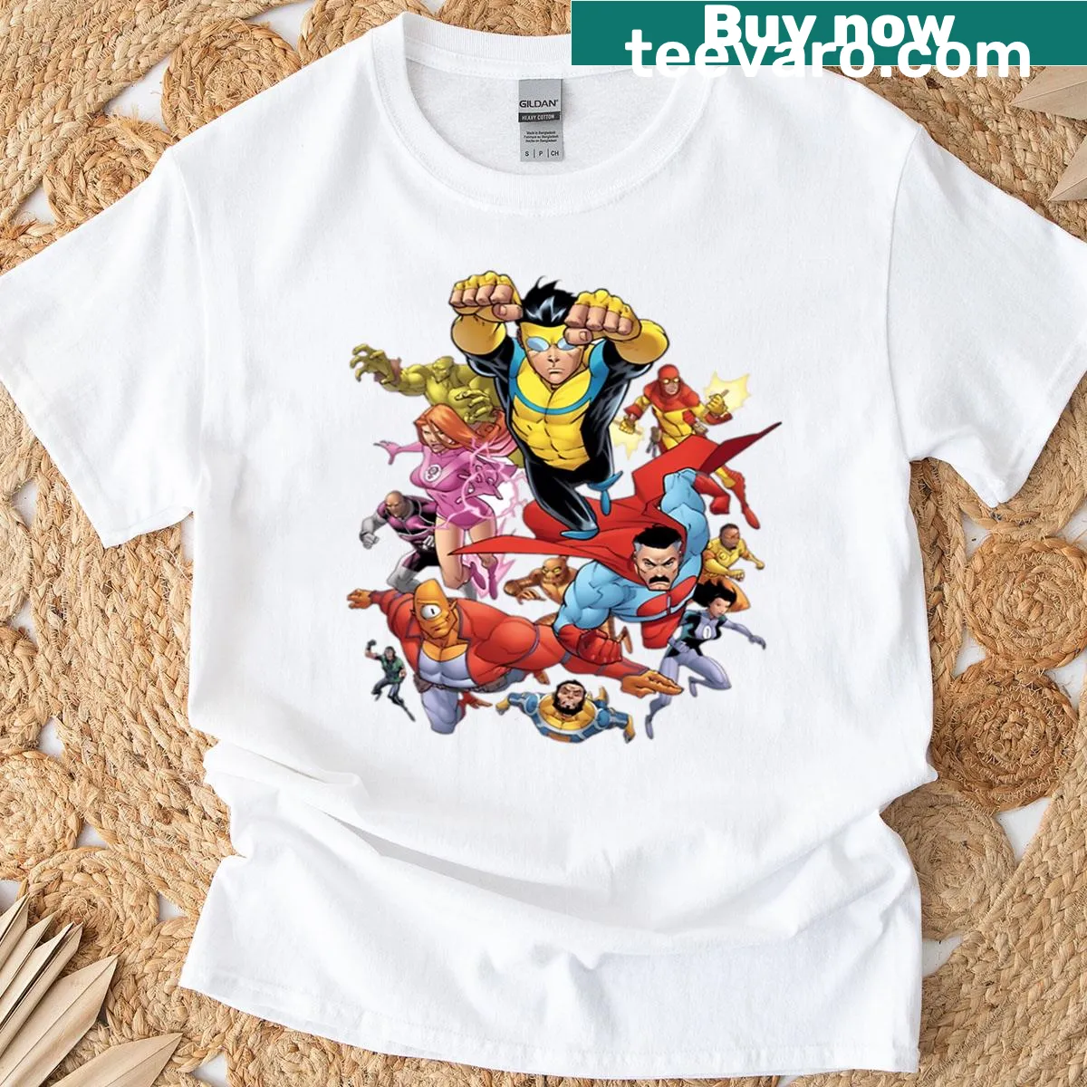 Vintage comic-style t-shirt celebrating father-son bond — on a men's t-shirt