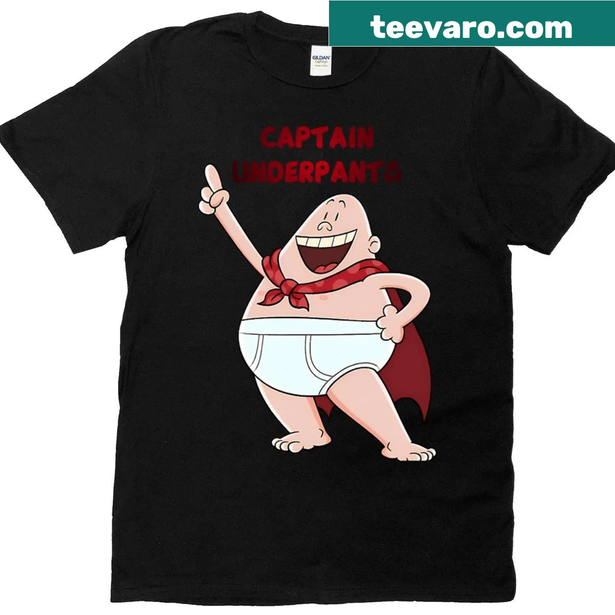 Retro superhero cartoon strip graphic t-shirt — on a men's t-shirt