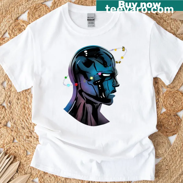 Cosmic themed T-shirt with a unique illustration of cosmic elements.
