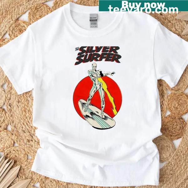 Retro design featuring Silver Surfer from the movie