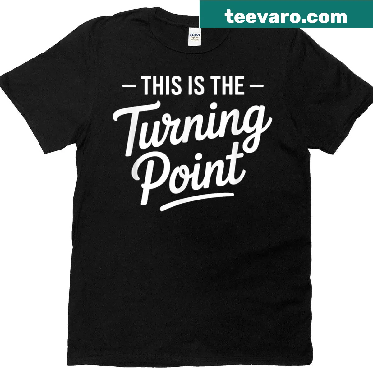 Inspirational typography graphic on a t-shirt — on a men's t-shirt