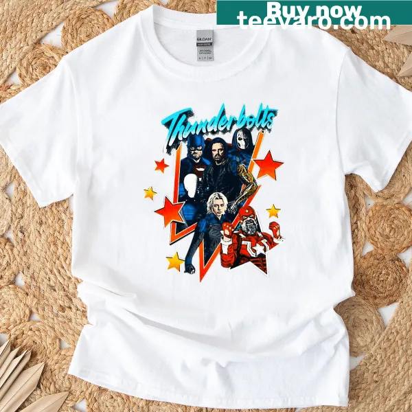 Thunderbolt graphic t-shirt for superhero fans