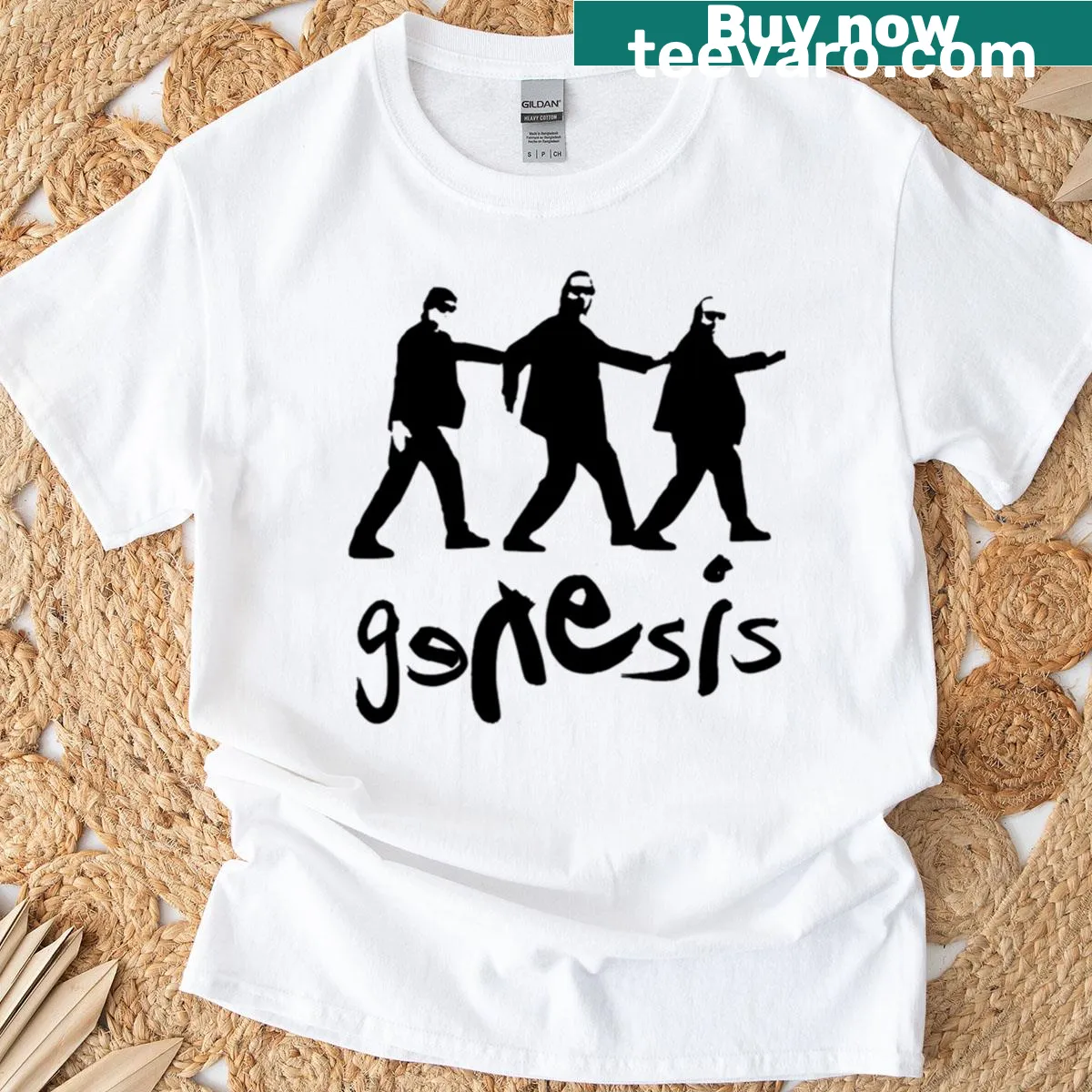 Vintage tour logo from a famous music band on a T-shirt. — on a men's t-shirt