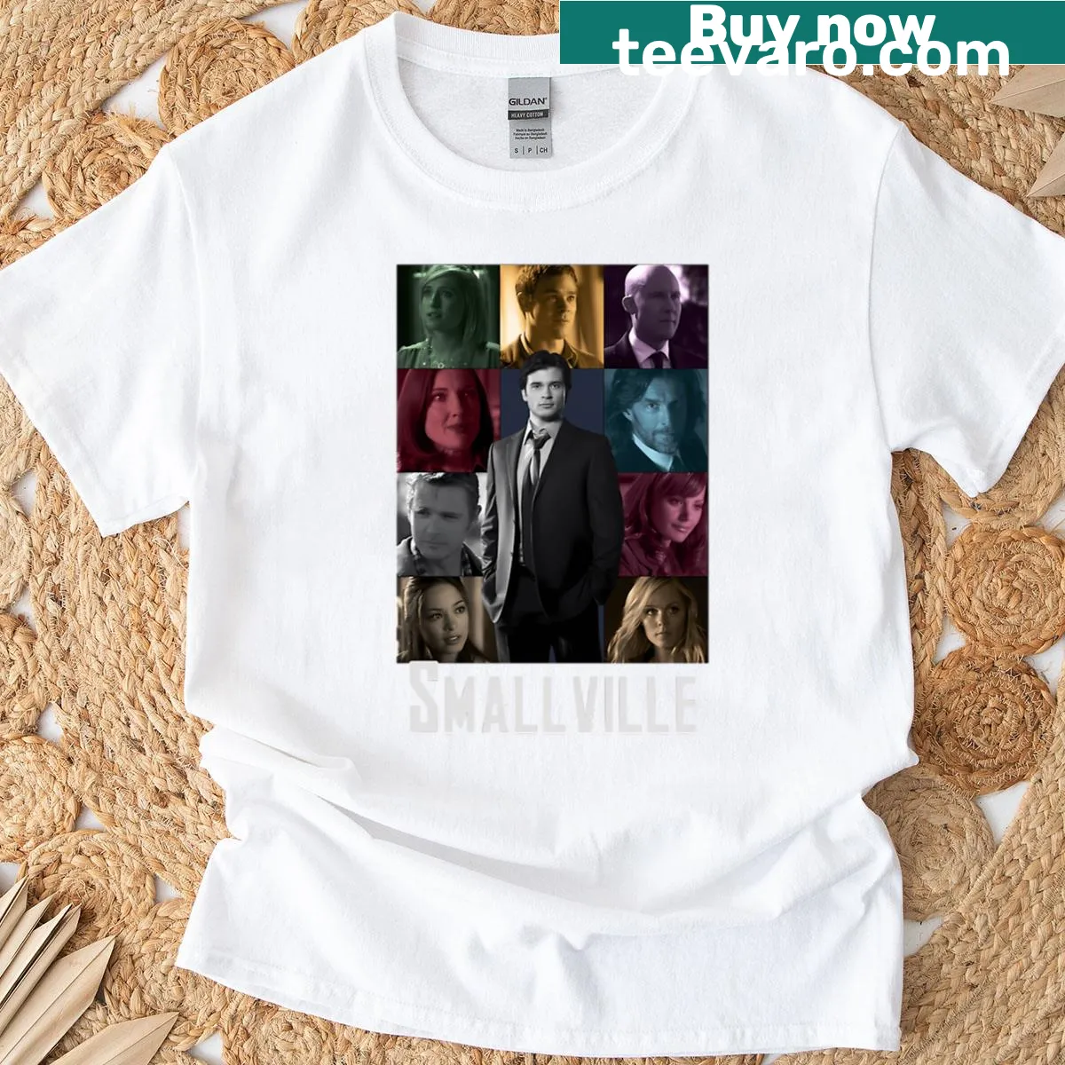 Vintage distressed T-shirt featuring classic 2001 movie design — on a men's t-shirt