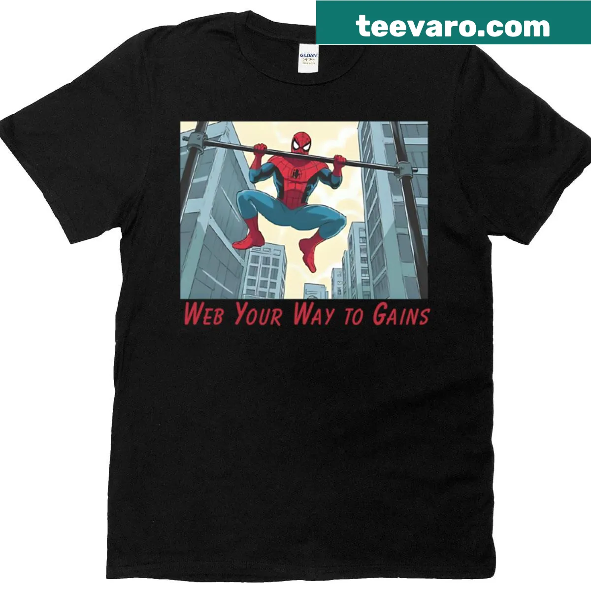 Agile hero design T-shirt for gym enthusiasts and fitness lovers — on a men's t-shirt