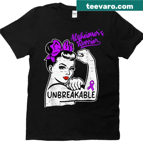 Purple ribbon awareness t-shirt for Alzheimer's and dementia support