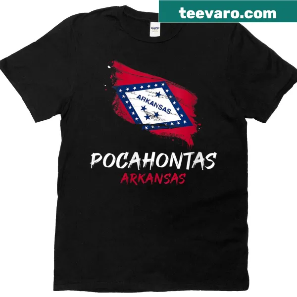 T-shirt with 'I Love Pocahontas Arkansas' for travel enthusiasts