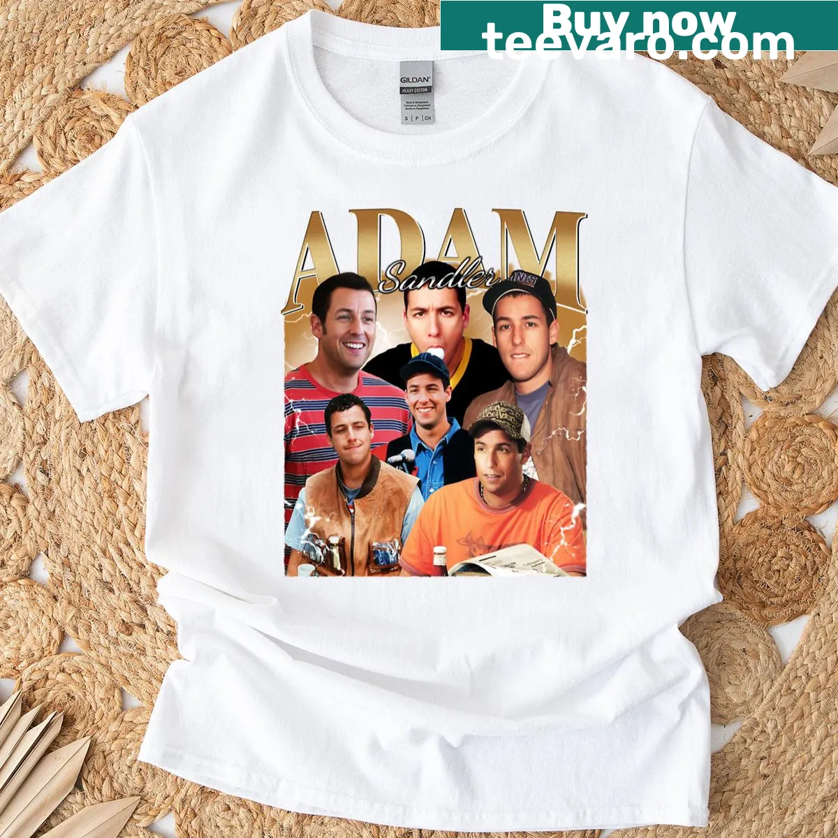 Vintage T-shirt featuring Adam Sandler design — on a men's t-shirt