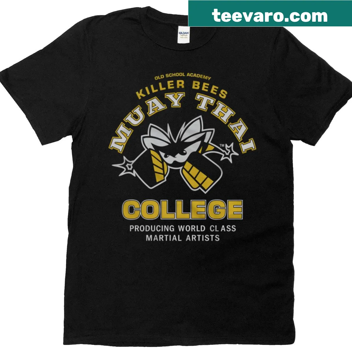 T-shirt featuring bold text honoring Anderson Silva in Muay Thai — on a men's t-shirt