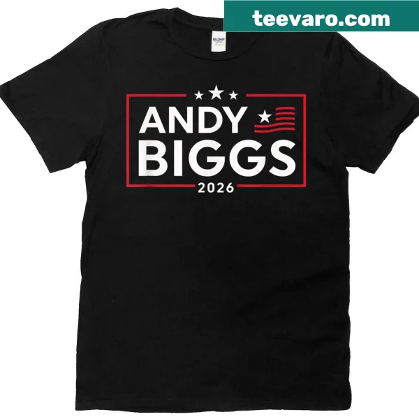 Political T-shirt supporting Andy Biggs for Governor 2026.
