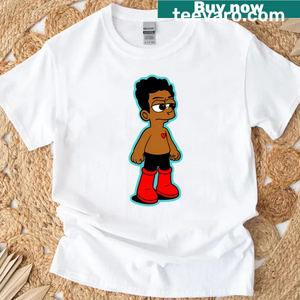Cartoon astronaut design on a whimsical Astro Boi t-shirt