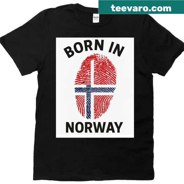 Norwegian pride T-shirt with bold typography for streetwear lovers