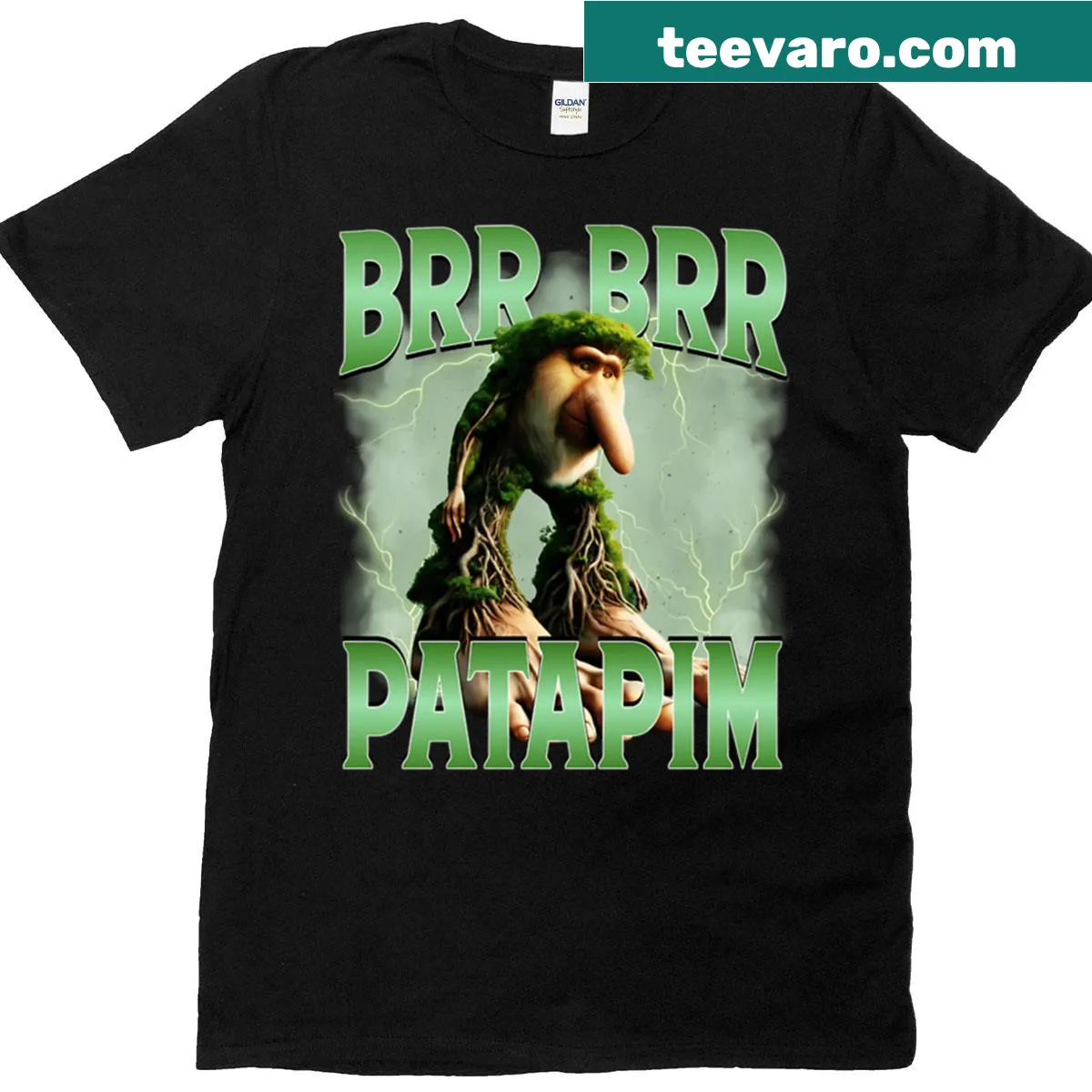 Fantasy T-shirt featuring a goblin character in a fun design — on a men's t-shirt