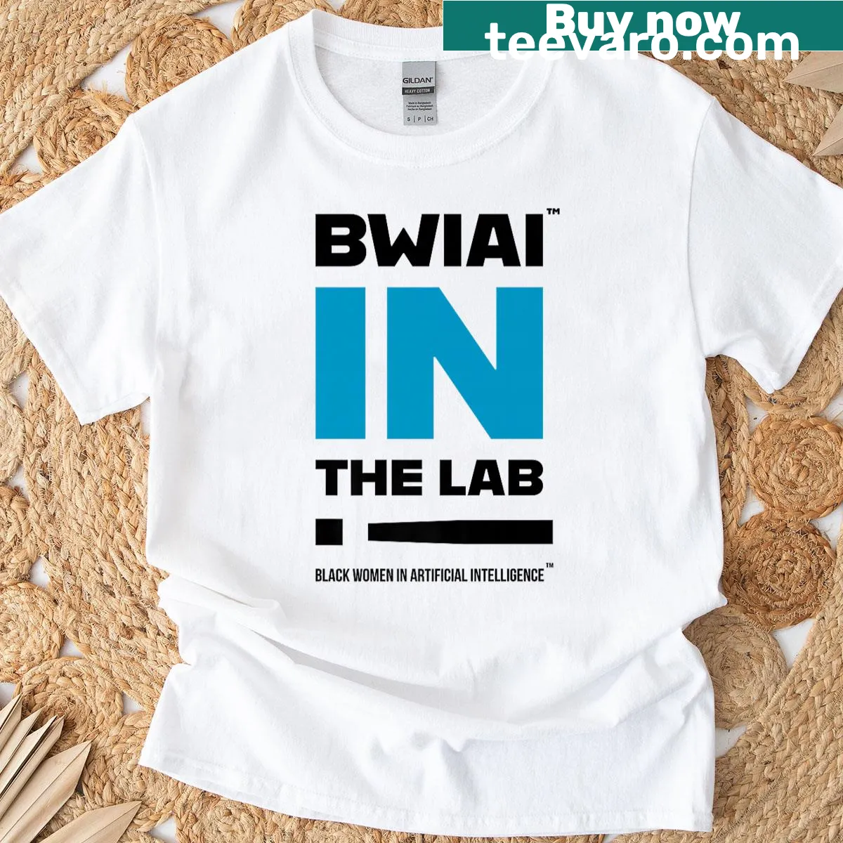 Lab-themed graphic on a premium science T-shirt — on a men's t-shirt