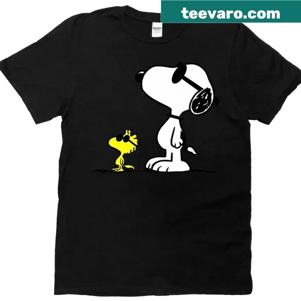 Retro T-shirt featuring a cartoon dog in a playful meme style