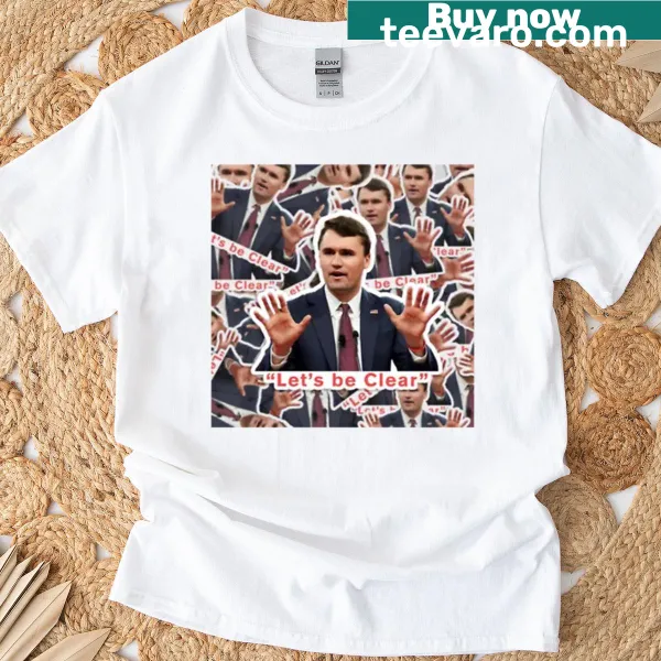 Charlie Kirk Sticker T-shirt featuring a playful sticker graphic