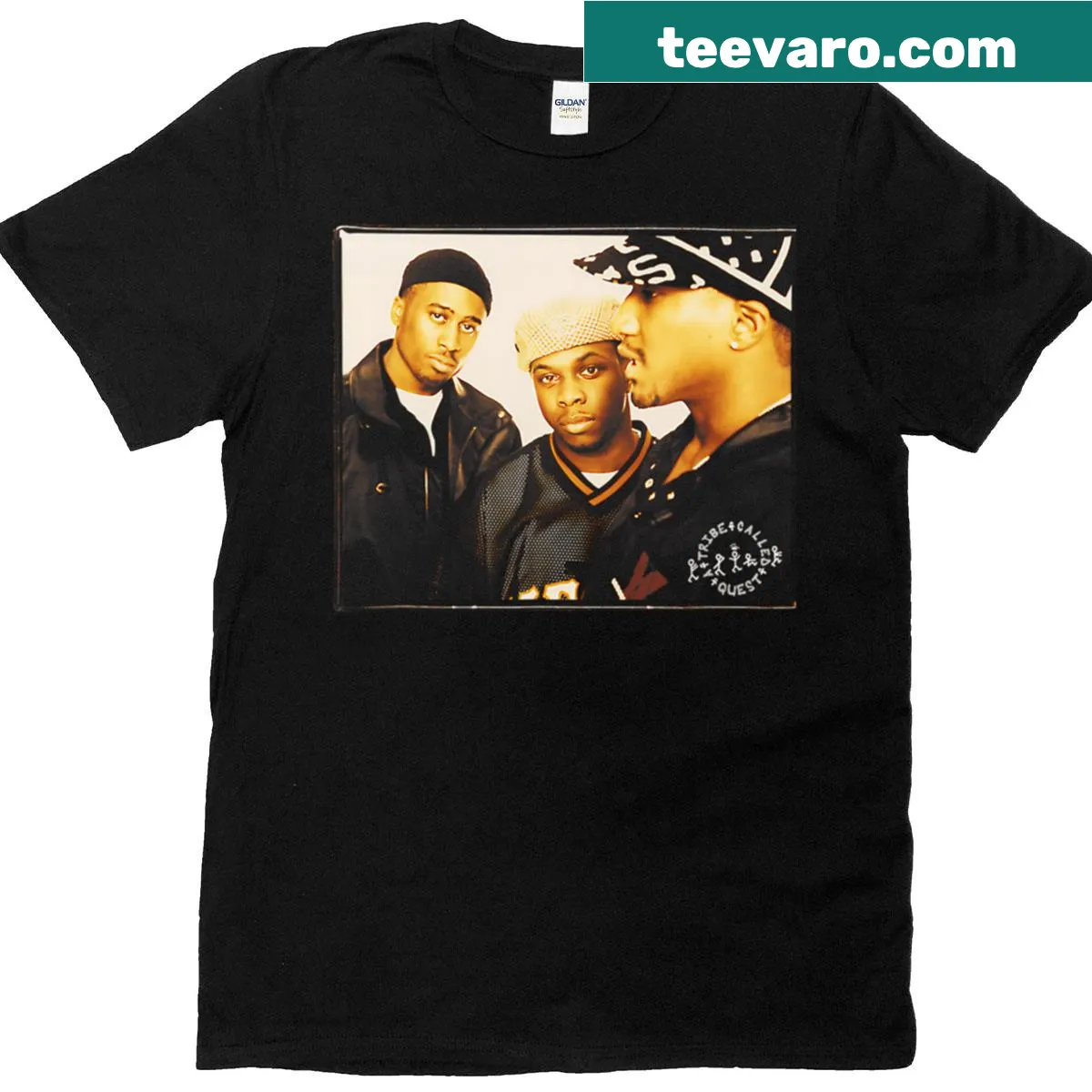 Vintage-style concert band tour t-shirt with retro rock design — on a men's t-shirt
