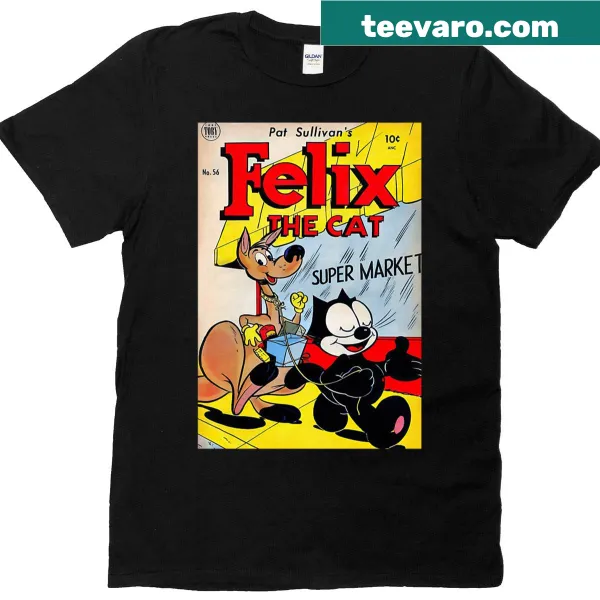 Vintage cat t-shirt inspired by 80s and 90s cartoons