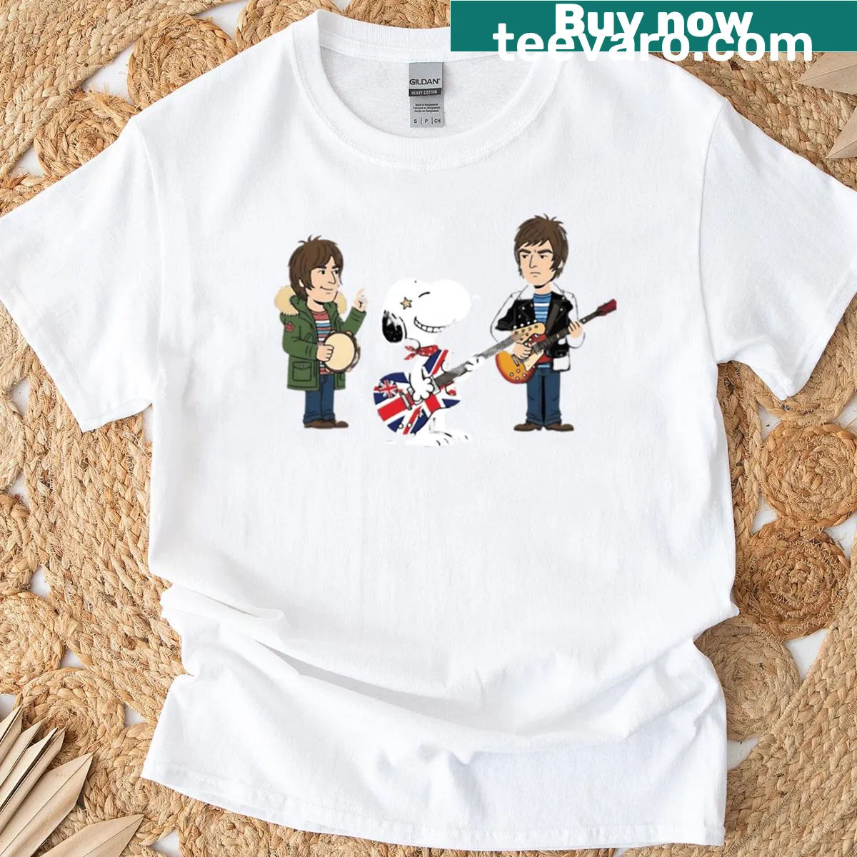 Cute retro dog meme cartoon t-shirt design — on a men's t-shirt