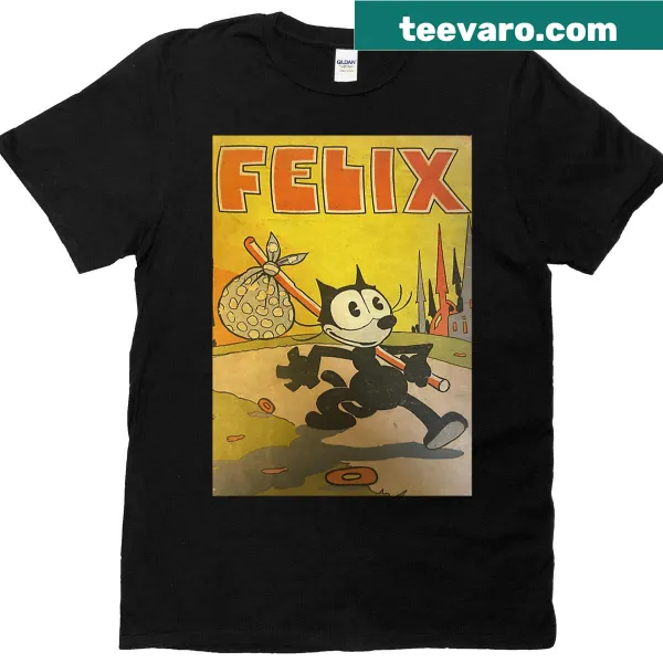 Vintage movie and cartoon graphic with comedy elements on T-shirt