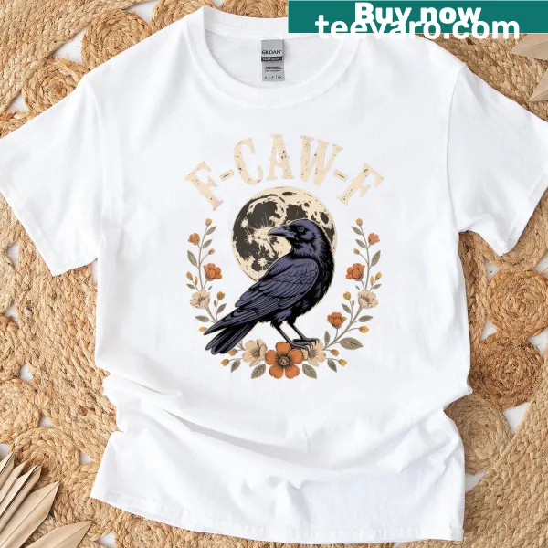 Whimsical crows illustration for Halloween lovers
