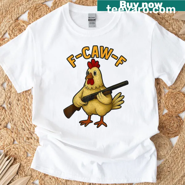 Funny Halloween T-shirt featuring a chicken meme and hunting humor