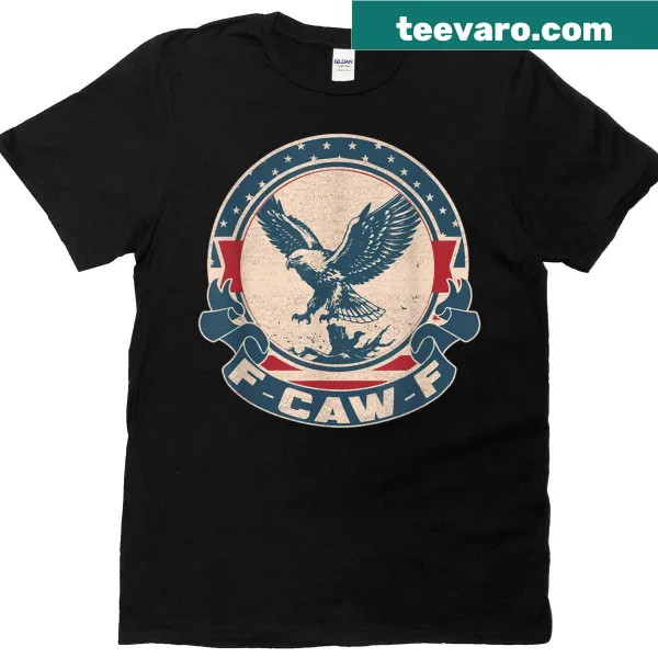 Vintage bald eagle graphic T-shirt representing American pride