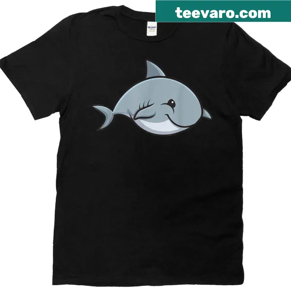 Cute chubby shark t-shirt design for kids