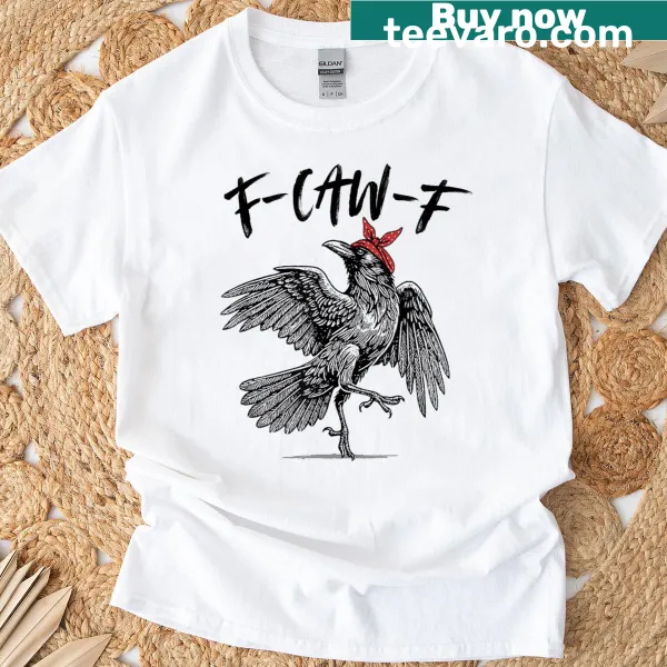T-shirt featuring a crow with a bow headband for Halloween