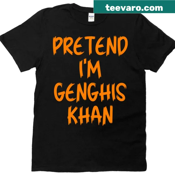 Funny Halloween t-shirt with Genghis Khan costume theme
