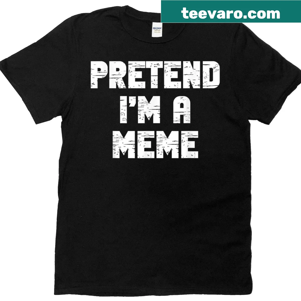 Graphic featuring 'Pretend I'm a Meme' for Halloween — on a men's t-shirt