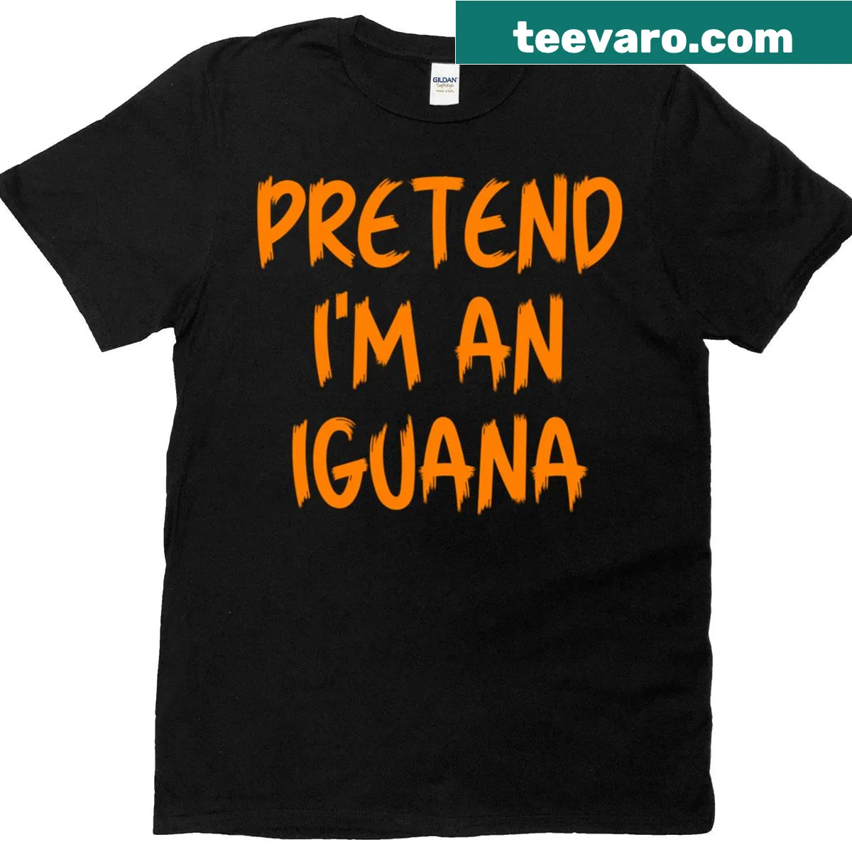 Funny iguana themed t-shirt for kids and lazy adults this Halloween — on a men's t-shirt