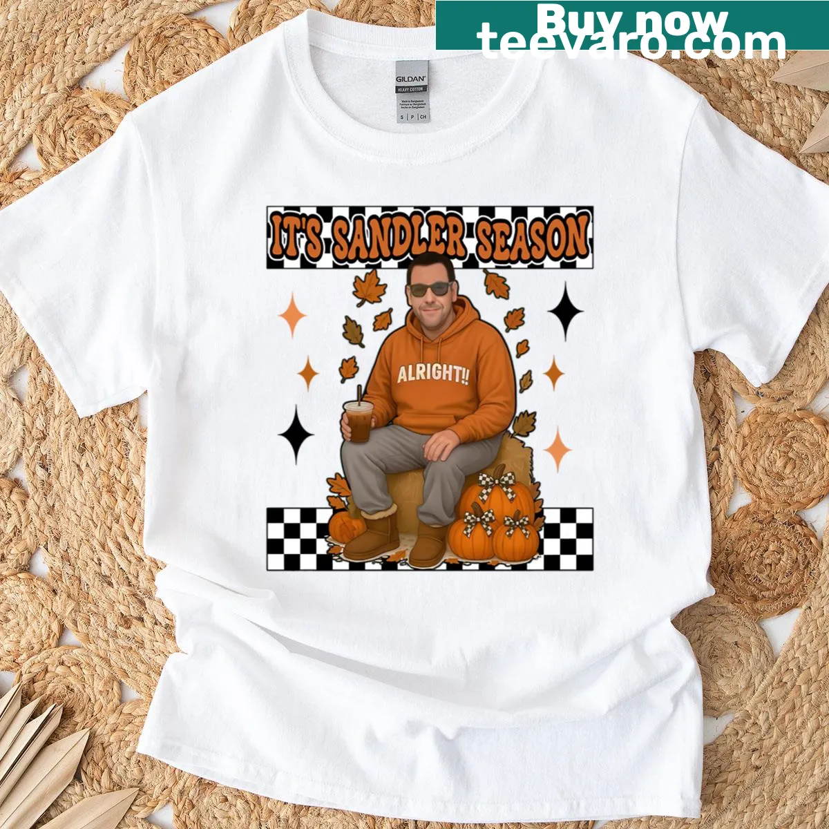 Sandler Season humorous Halloween design T-shirt — on a men's t-shirt