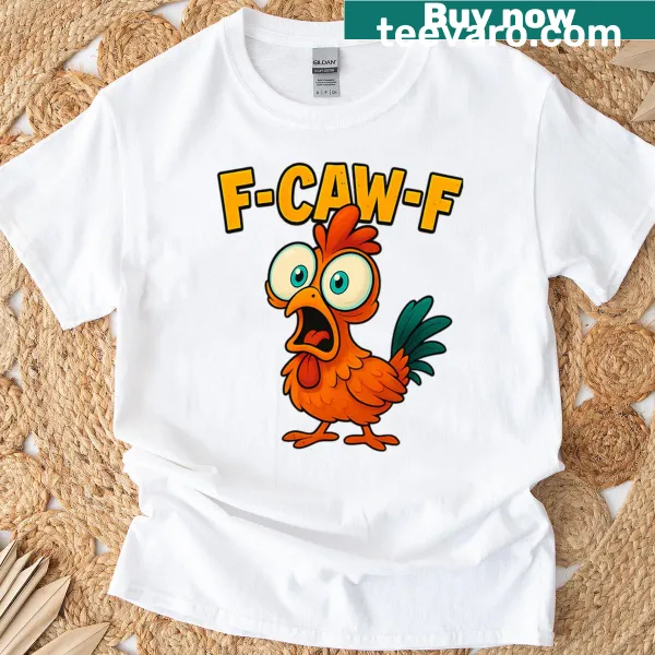 Gothic-style t-shirt with a funny crow graphic and text
