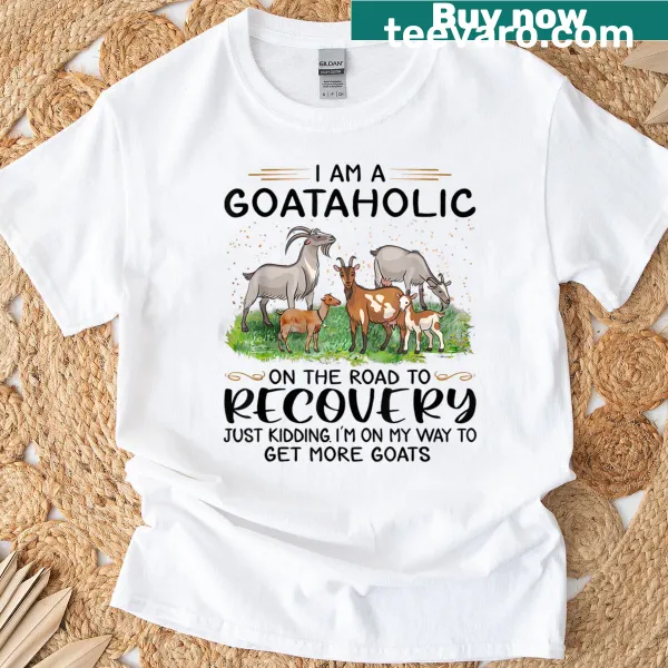 Humorous goat lover design on a T-shirt
