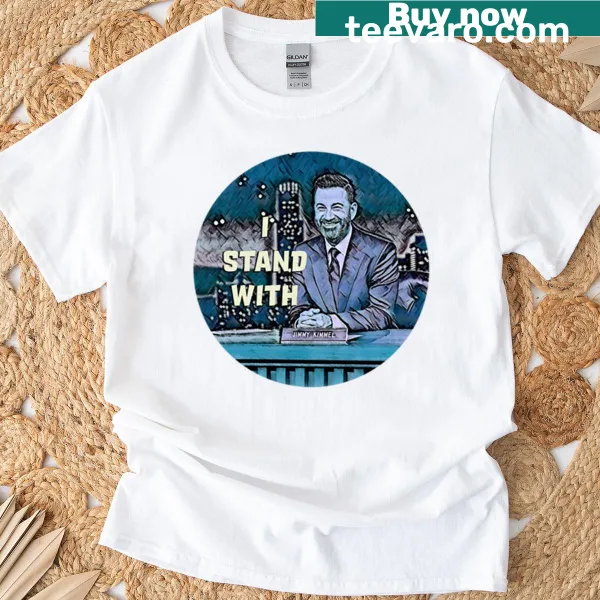 Political protest T-shirt supporting Jimmy Kimmel and free speech