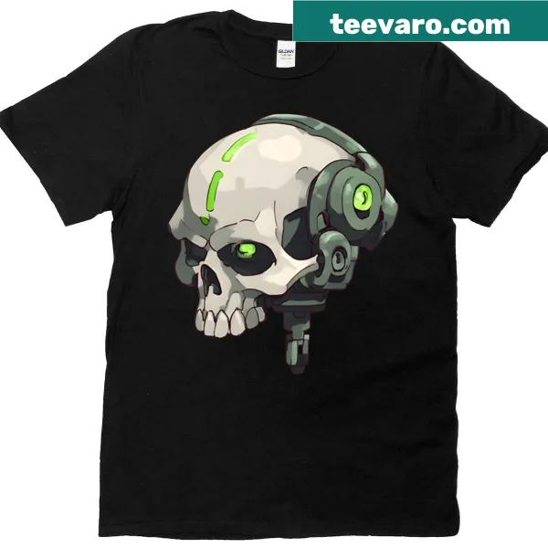 Edgy T-shirt featuring a bold skull graphic